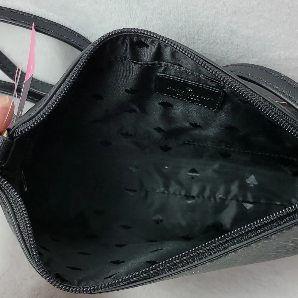 Kate Spade Ramey Black Glitter Bag